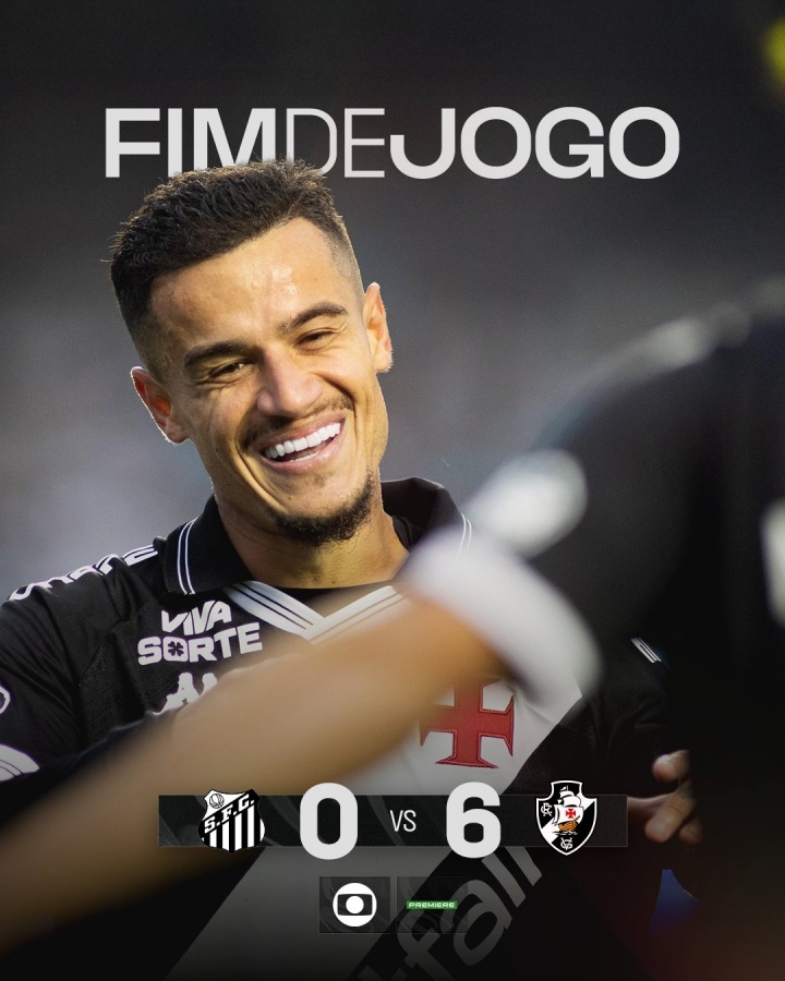 博鱼体育平台-惨案！内马尔哑火、库蒂尼奥双响，桑托斯0-6瓦斯科达伽马